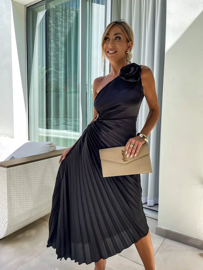Lizbeth™ | Flower Shoulder Dress