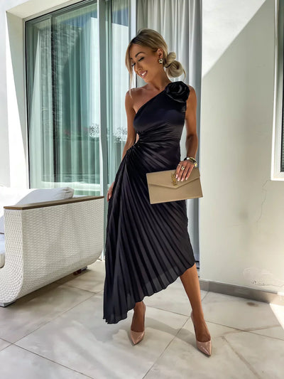 Lizbeth™ | Flower Shoulder Dress