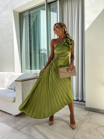 Lizbeth™ | Flower Shoulder Dress