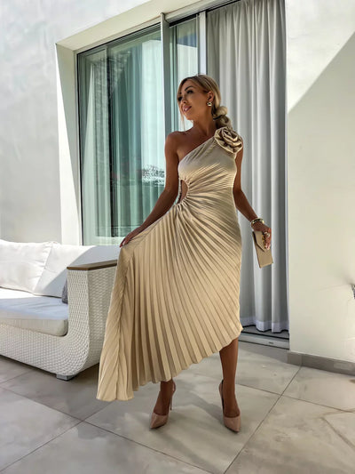 Lizbeth™ | Flower Shoulder Dress