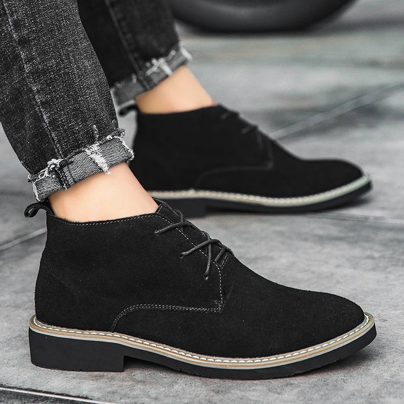 MADRID | Suede Elevator Shoes +6CM