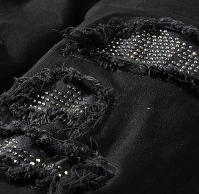 Nightfall Mesh Distressed Jeans