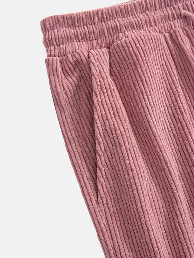 Straight Leg Corduroy Pants