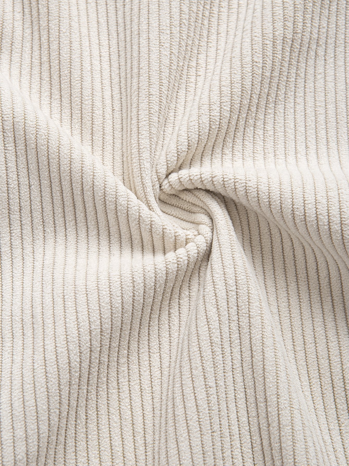 Corduroy Overhemd met Staande Kraag