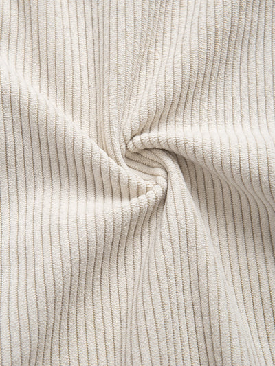 Corduroy Overhemd met Staande Kraag