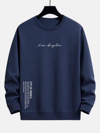 Los Angeles Slogan Print Relax Fit Sweatshirt