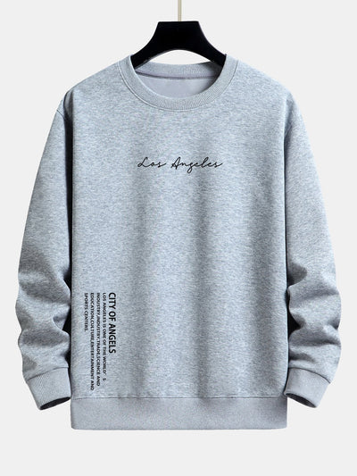Los Angeles Slogan Print Relax Fit Sweatshirt
