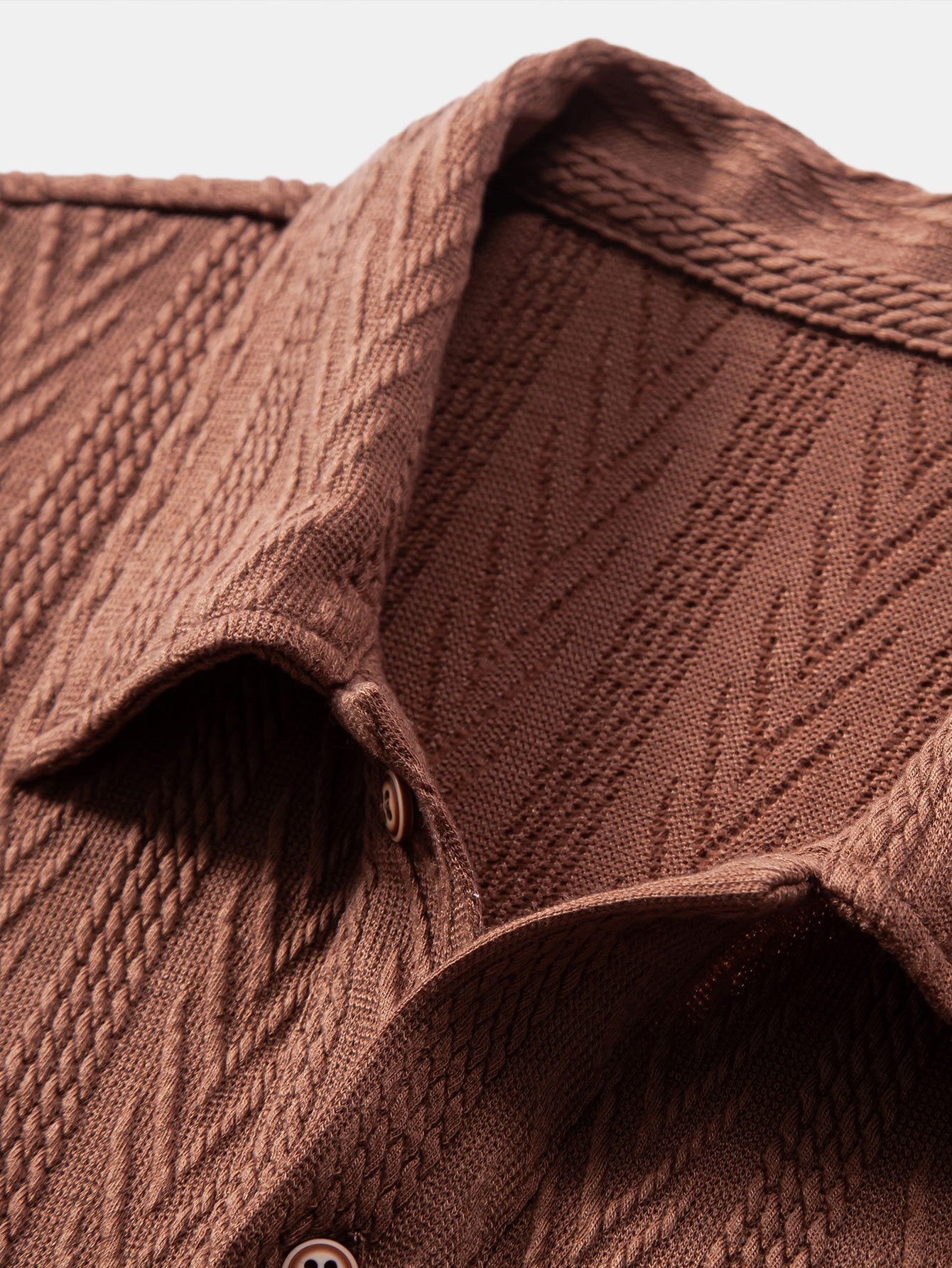 Knitted Geometric Jacquard Polo