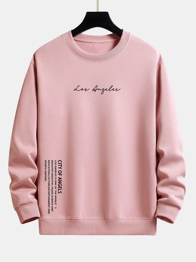 Los Angeles Slogan Print Relax Fit Sweatshirt