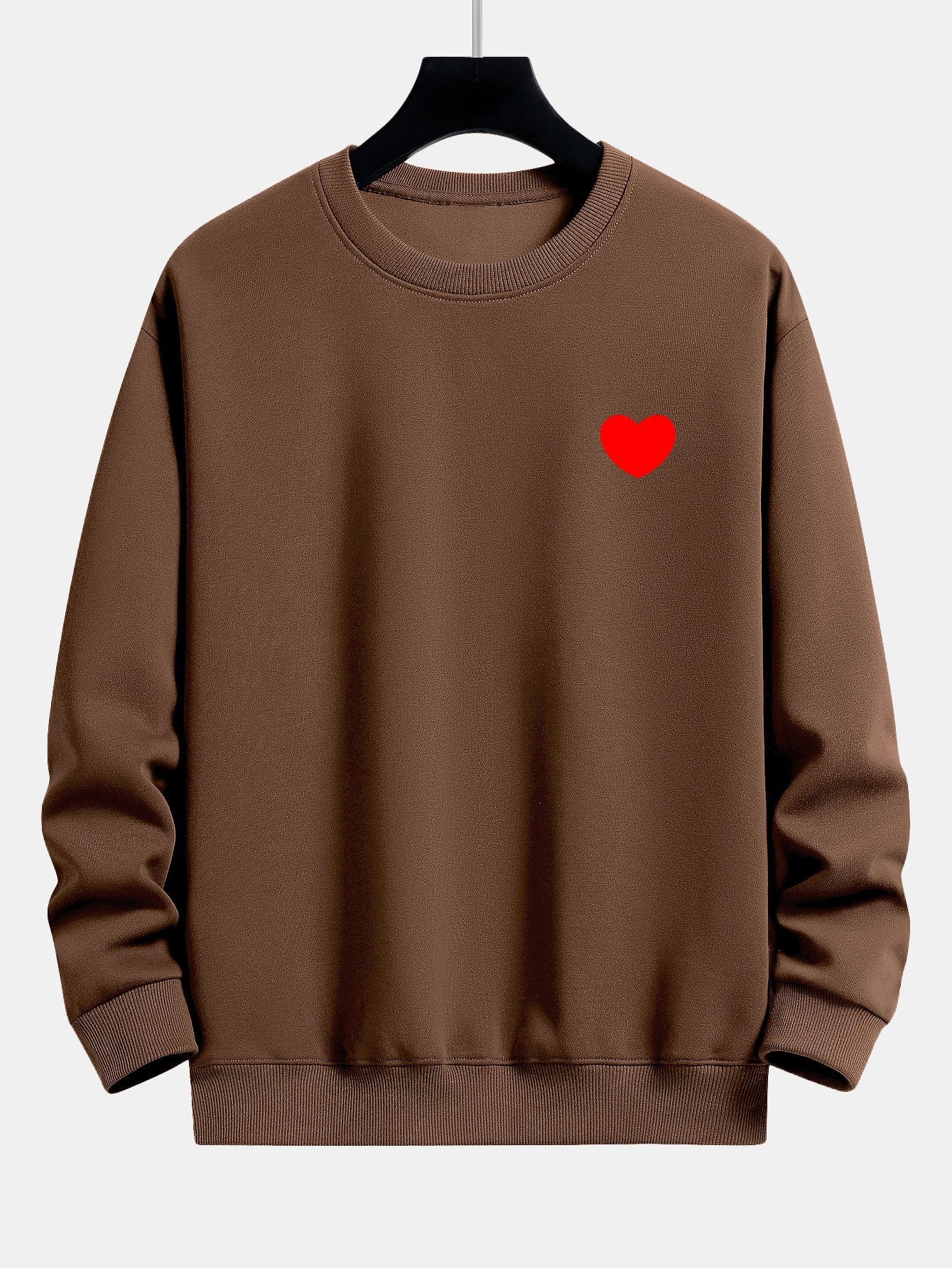 Heart Print Relax Fit Sweatshirt