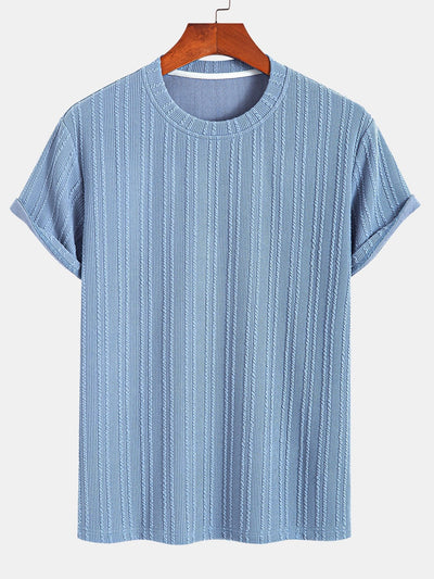 Muscle Fit Ribbed T-Shirt