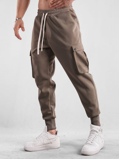Drawstring Cargo Jogger Pants