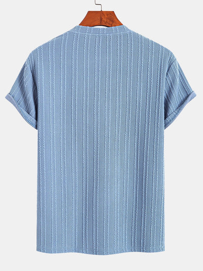 Muscle Fit Ribbed T-Shirt