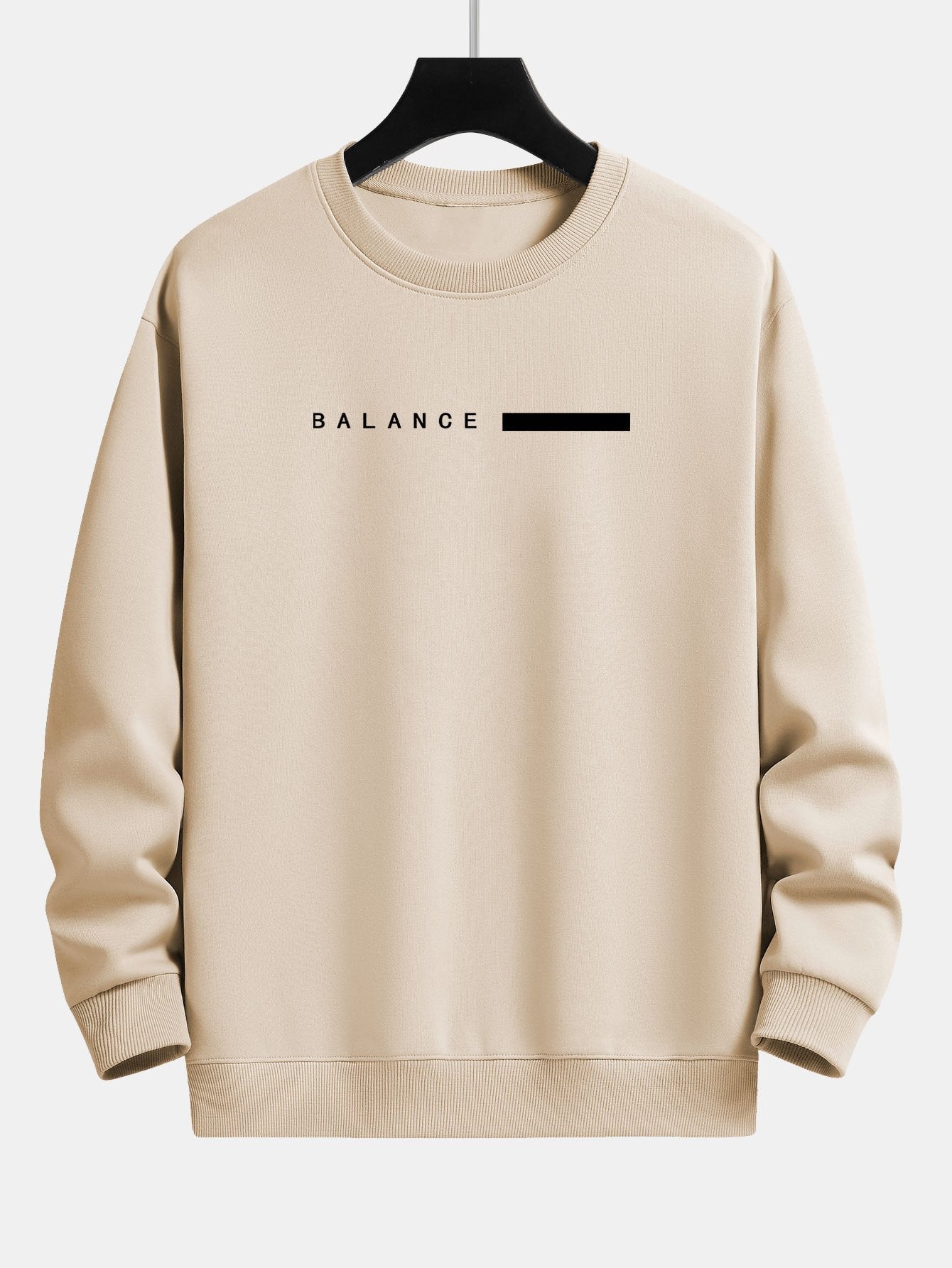 Balance Stripe Print Relax Fit Sweatshirt