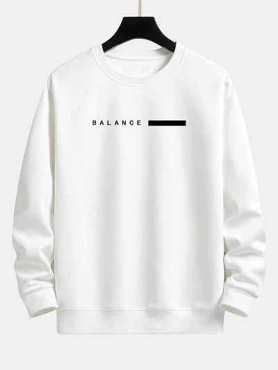 Balance Stripe Print Relax Fit Sweatshirt