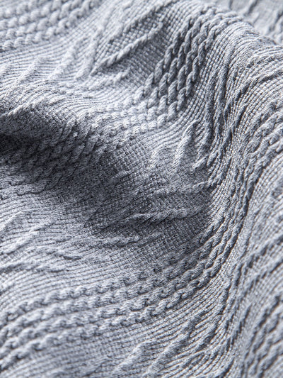 Knitted Geometric Jacquard Polo