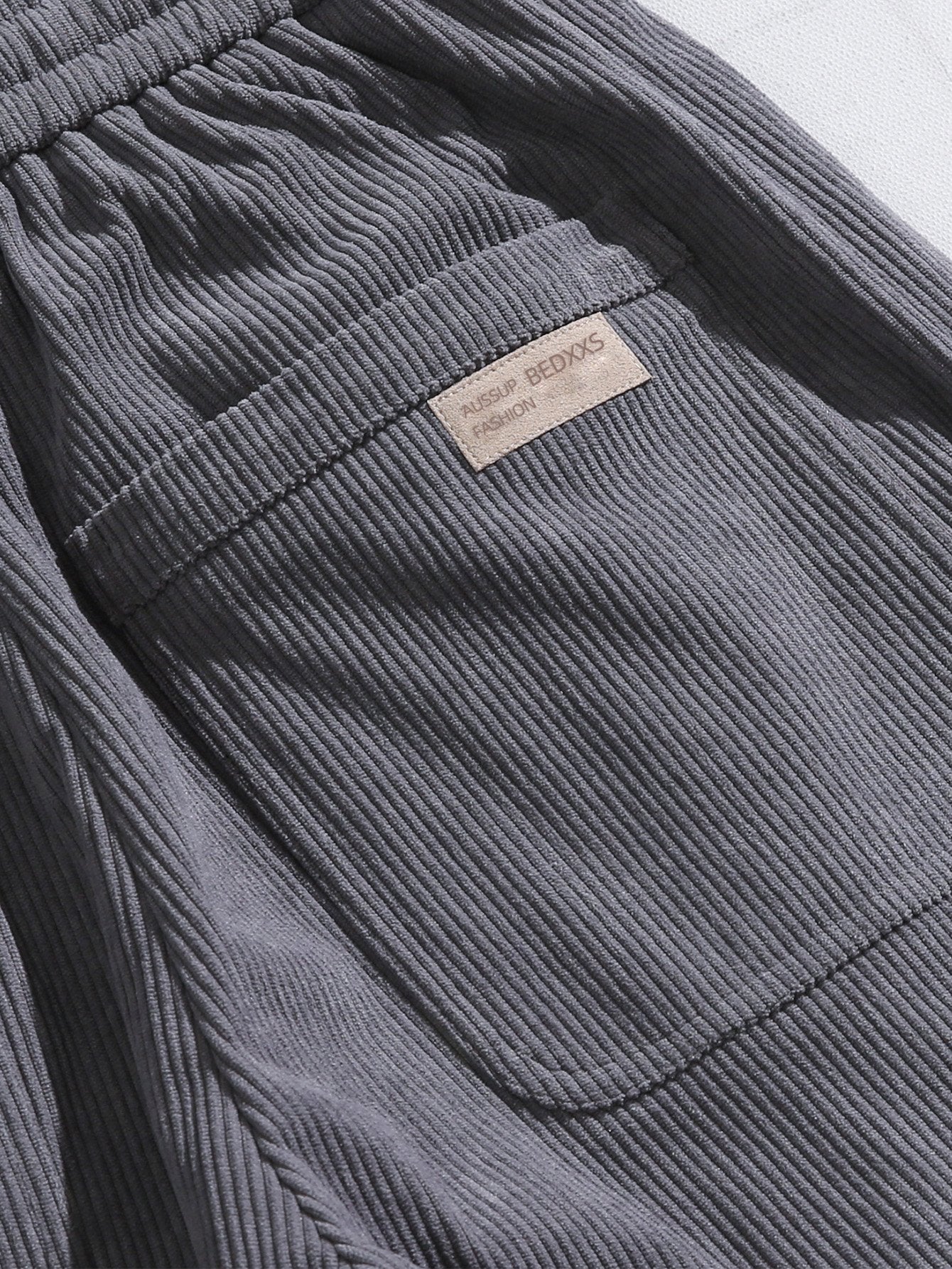 Drawstring Corduroy Jogging Pants