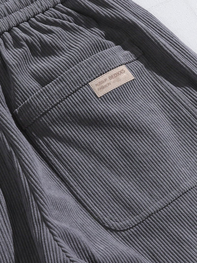 Drawstring Corduroy Jogging Pants