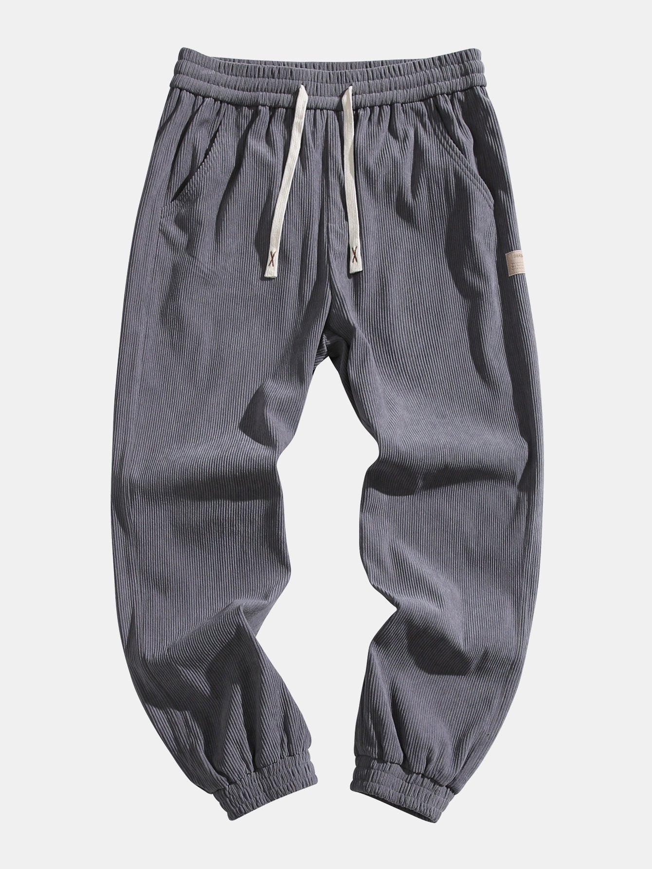 Drawstring Corduroy Jogging Pants