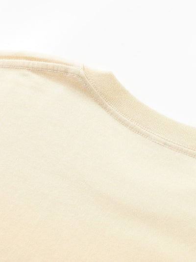 Basic Long Sleeve Heavy Weight Arc Hem T-Shirt