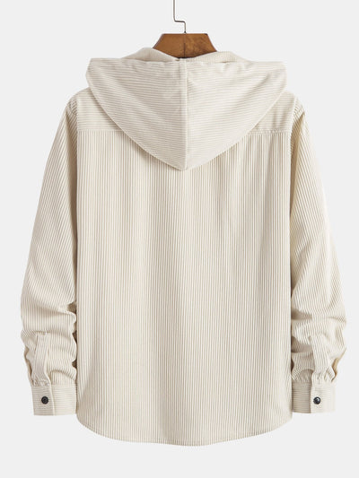 Katoenen Hooded Overshirt