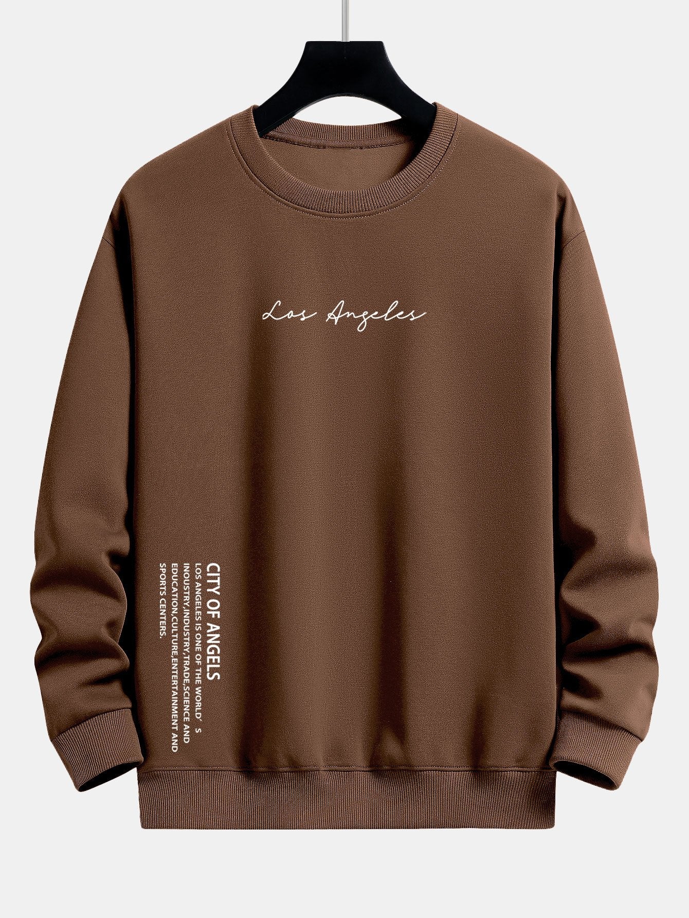 Los Angeles Slogan Print Relax Fit Sweatshirt