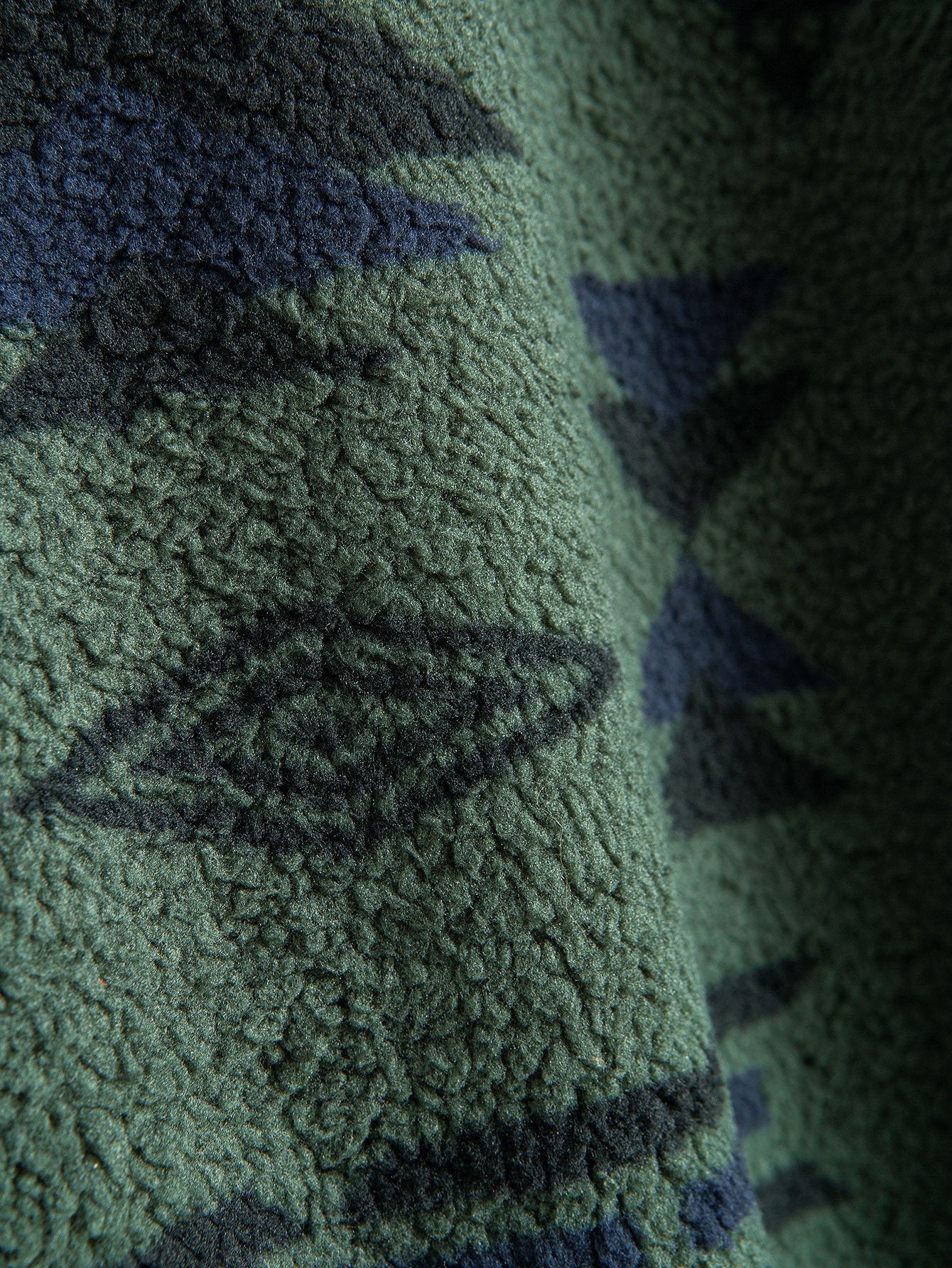 Aztec Print Patchwork Teddy Fleece Coat