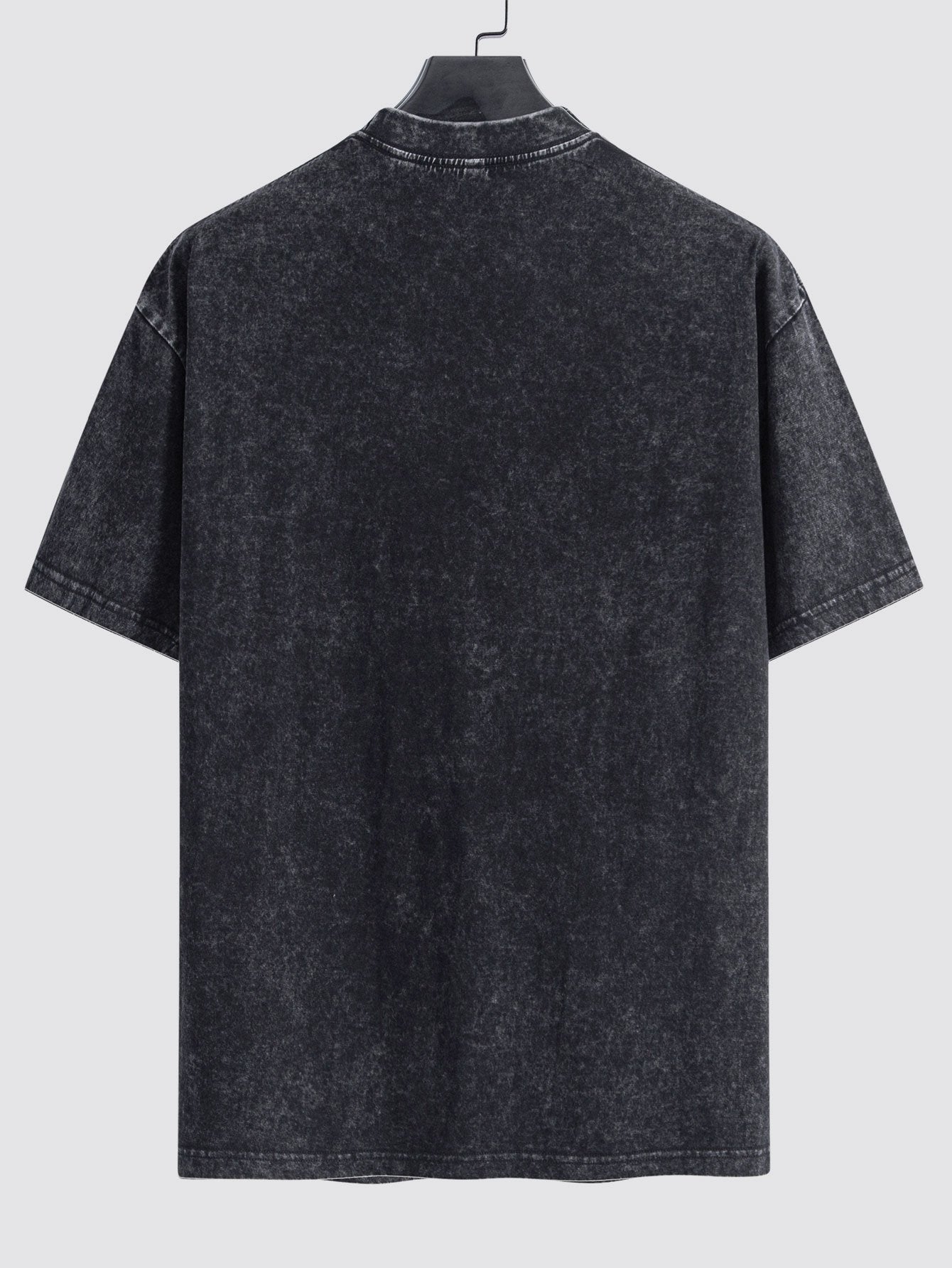 Violent Bear Slogan Print Washed Drop Shoulder Oversize T-Shirt