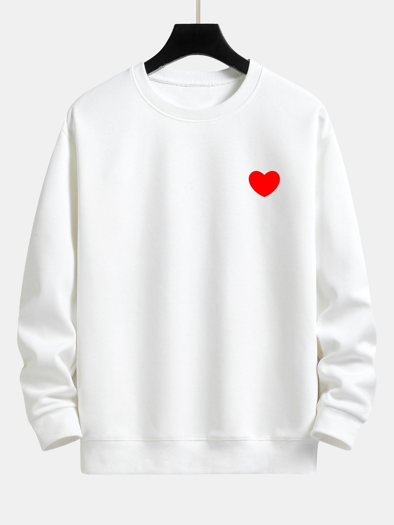Heart Print Relax Fit Sweatshirt