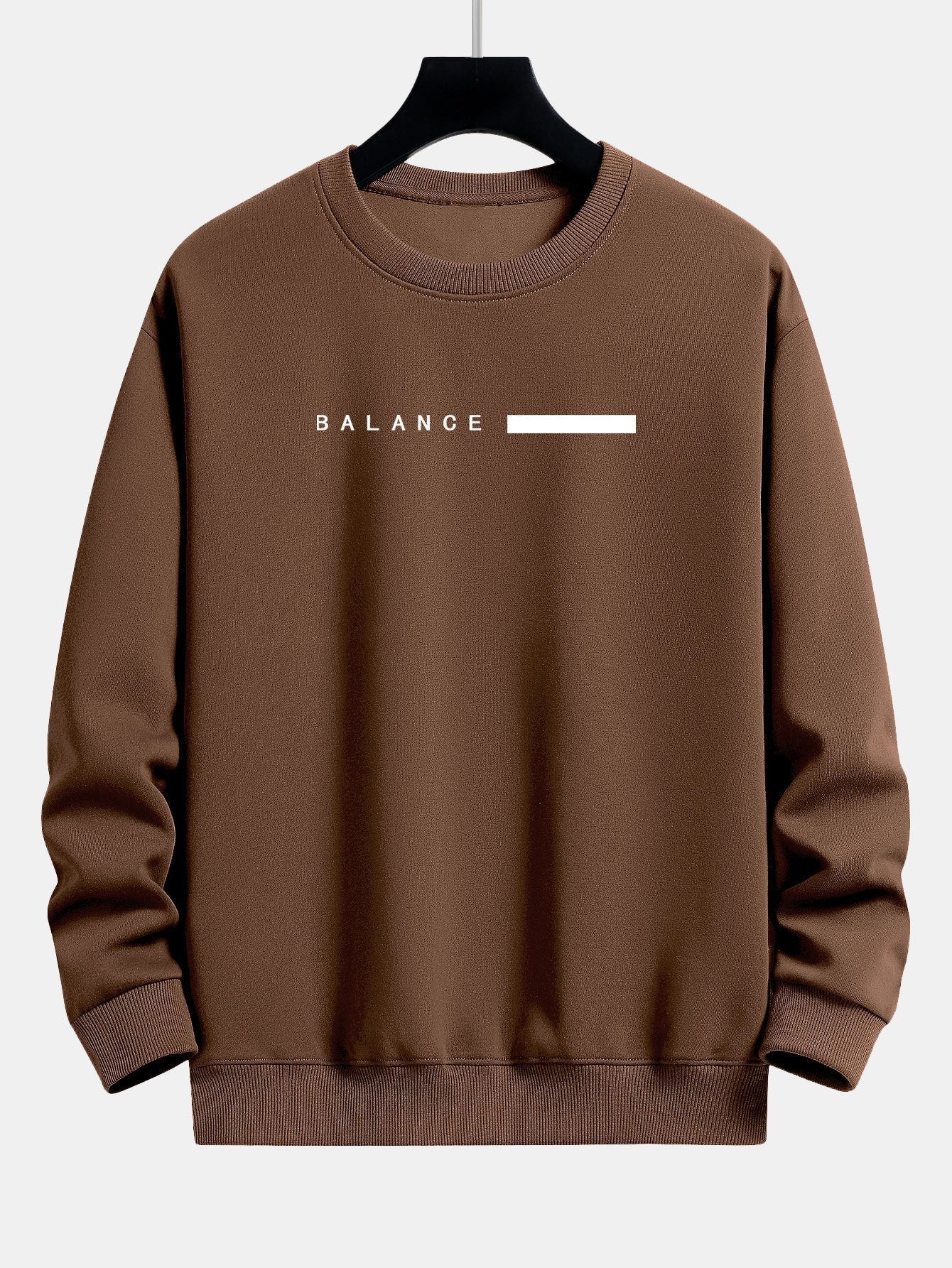 Balance Stripe Print Relax Fit Sweatshirt