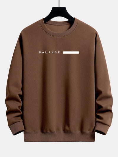 Balance Stripe Print Relax Fit Sweatshirt