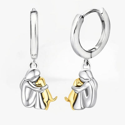 Liveli - Earrings with Dog Icon (Round Closure)