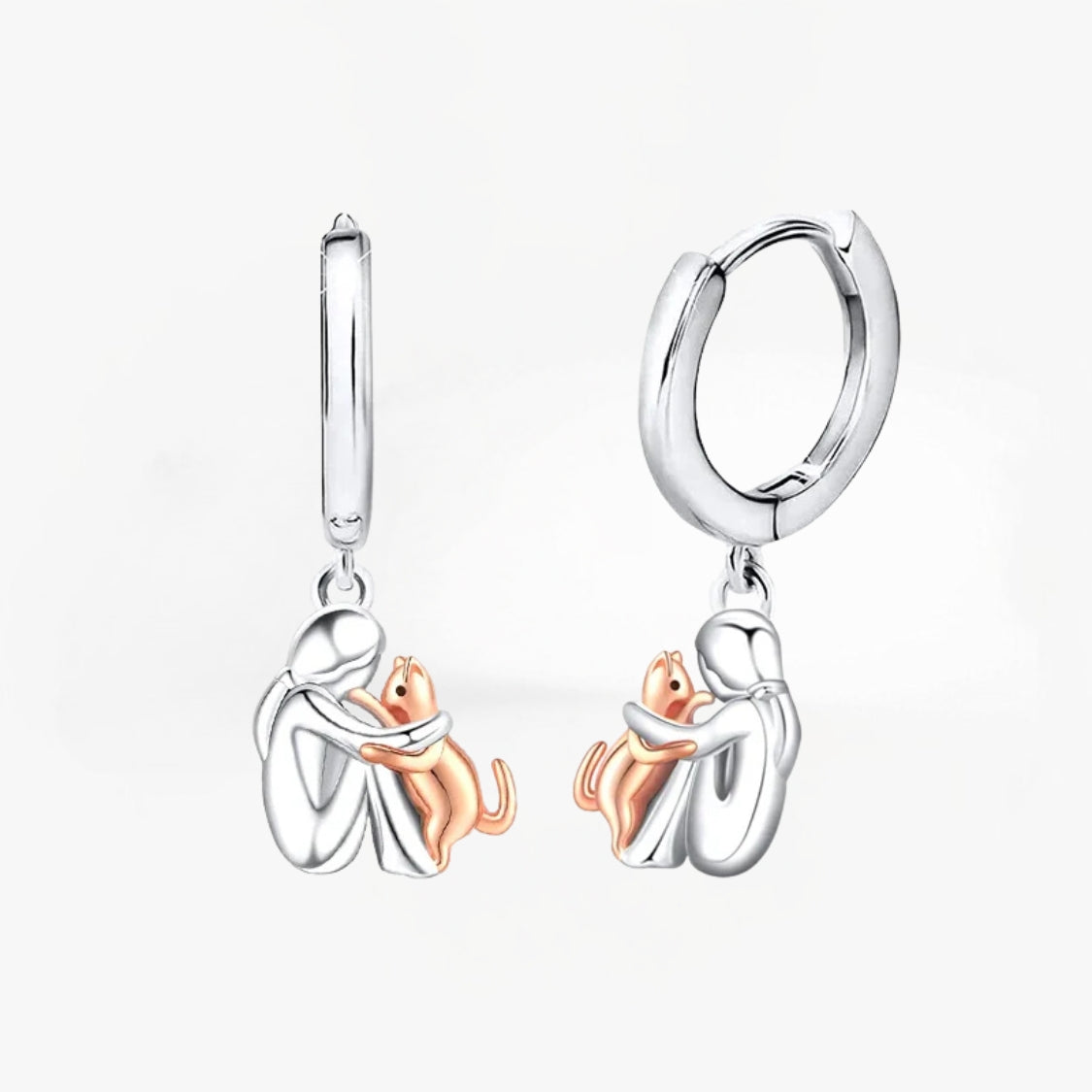 Liveli - Cat Icon Earrings (Round Closure)