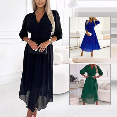 Lunessa | Luftiges Kleid mit V-Ausschnitt 