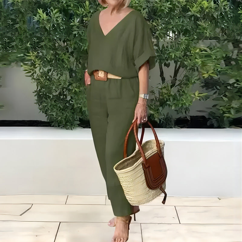 Claire | Luxe Ontspannen Twee-Delige Outfit