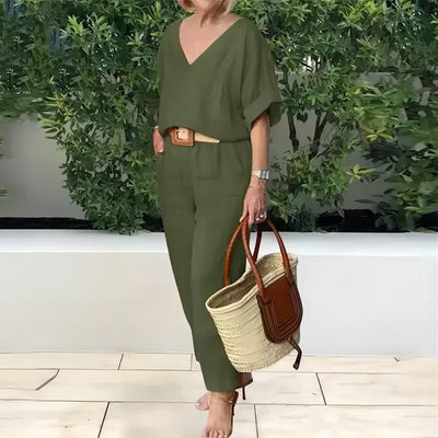 Claire | Luxe Ontspannen Twee-Delige Outfit