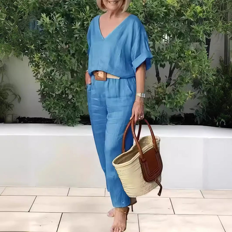 Claire | Luxe Ontspannen Twee-Delige Outfit