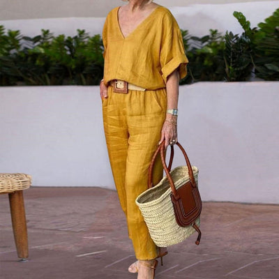 Claire | Luxe Ontspannen Twee-Delige Outfit