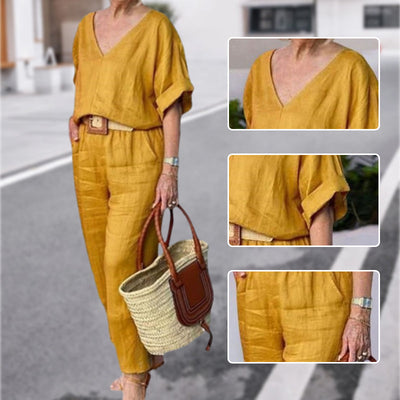 Claire | Luxe Ontspannen Twee-Delige Outfit