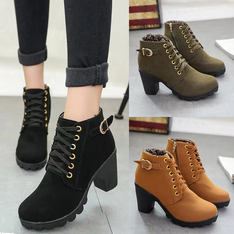 Women's Chunky Heel Boots
